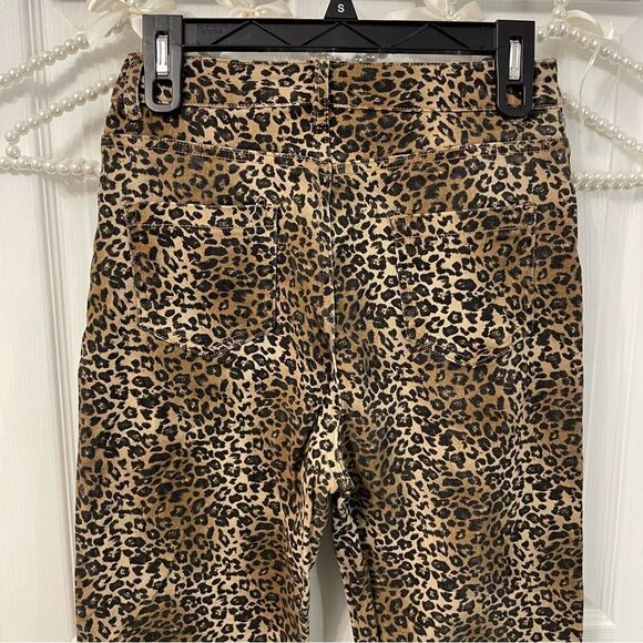 Leopard Print Matching Vest + Boot Cut Pants Set Western - Picture 13 of 16